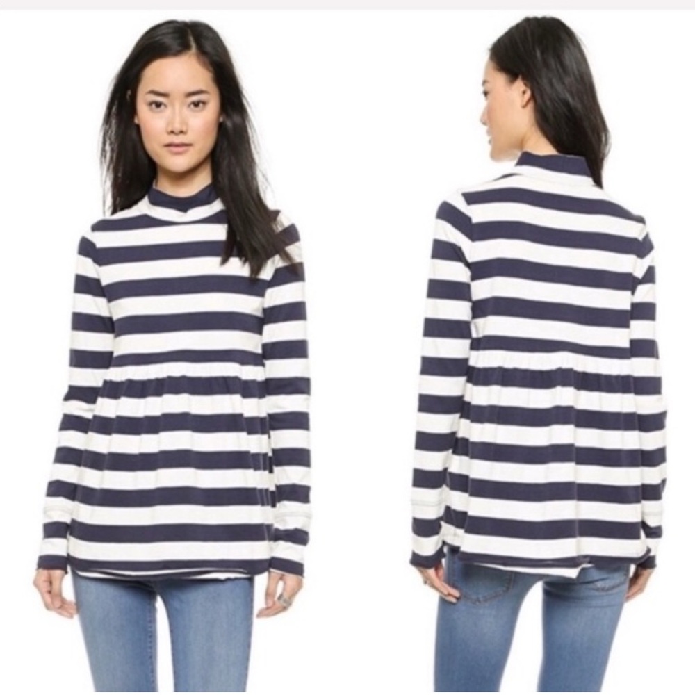 We The Free Mod About It Tunic L Striped Babydoll dress